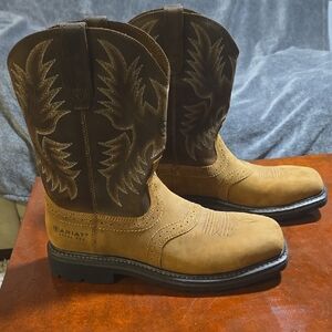 Ariat Men's Tan and Brown Western Boots